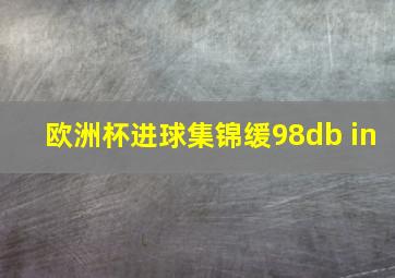 欧洲杯进球集锦缓98db in